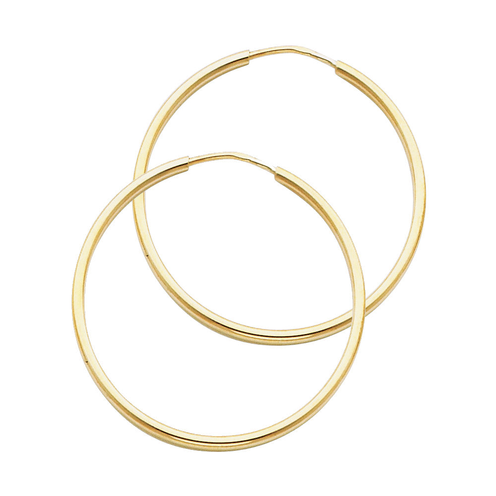 Hoop Earrings  - 14K Gold - ER120