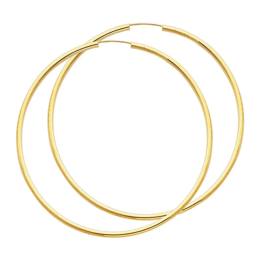 Hoop Earrings  - 14K Gold - ER125