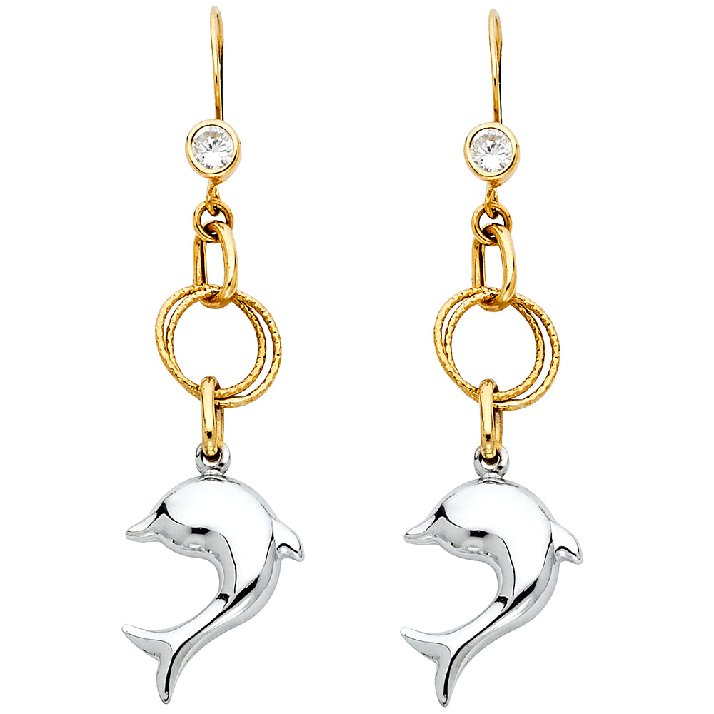 Hanging Earrings - 14K Gold - ER1251