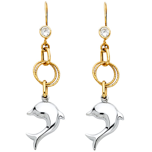 Hanging Earrings - 14K Gold - ER1251