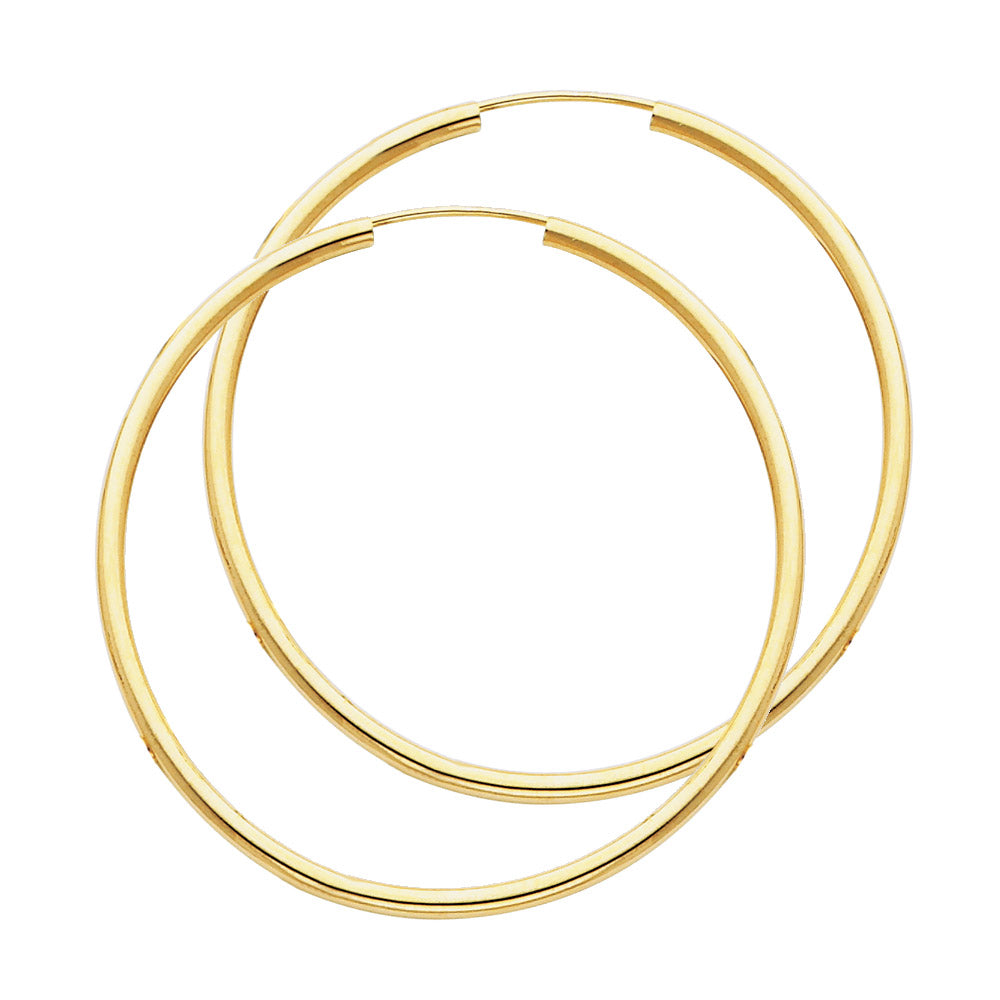 Hoop Earrings  - 14K Gold - ER127