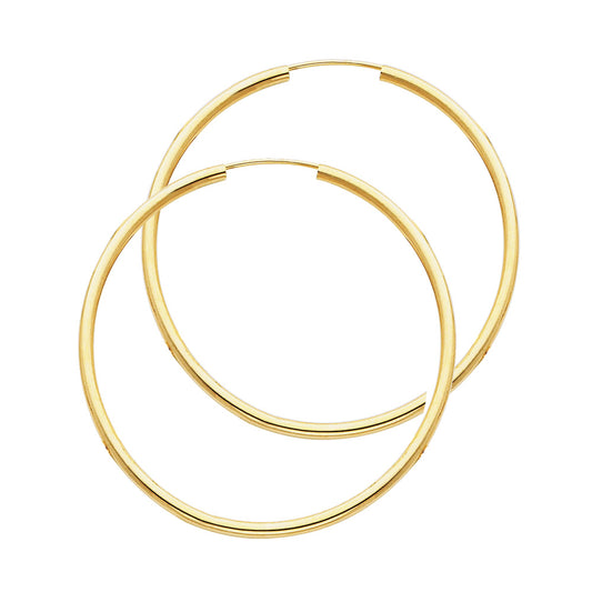 Hoop Earrings  - 14K Gold - ER128