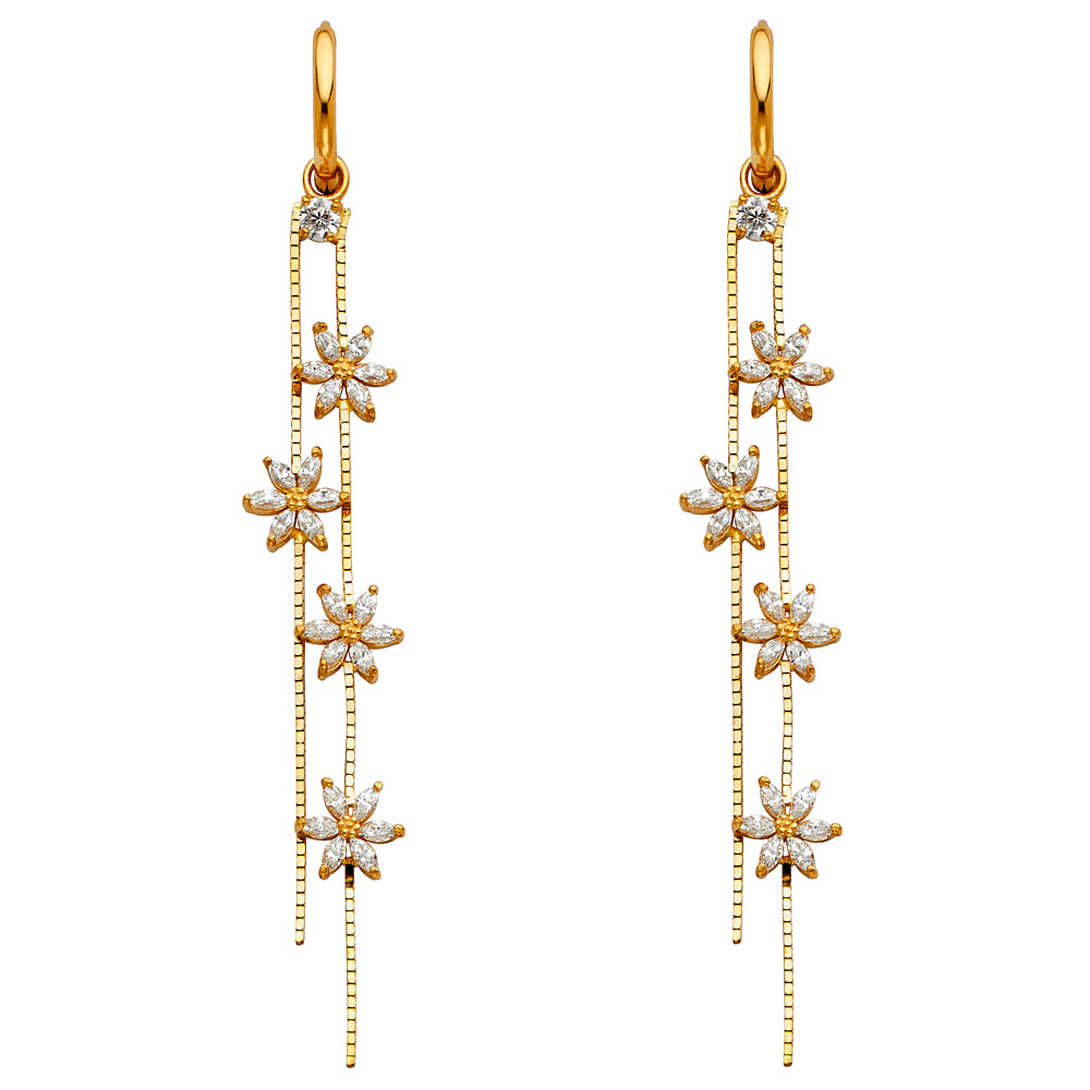 Hanging Earrings - 14K Gold - ER1286