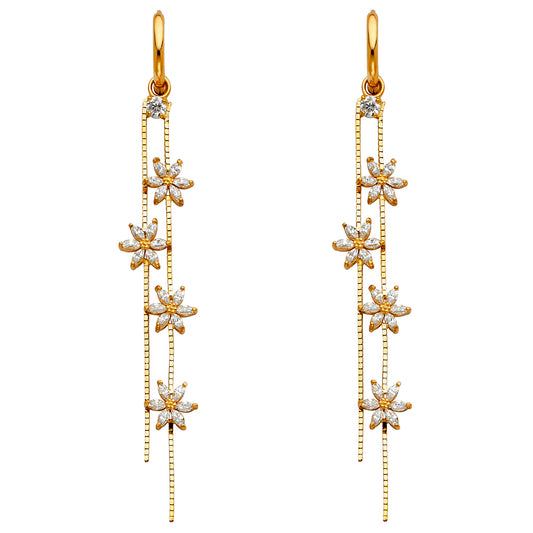 Hanging Earrings - 14K Gold - ER1286