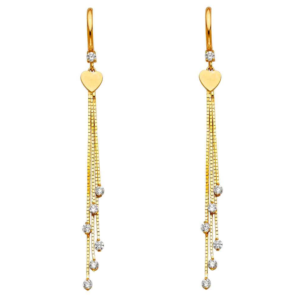 Hanging Earrings - 14K Gold - ER1287