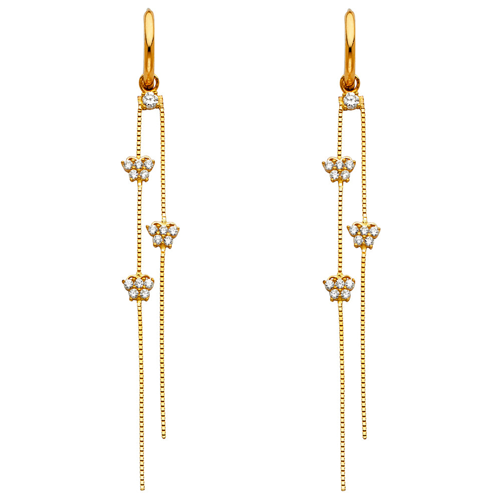 Hanging Earrings - 14K Gold - ER1288