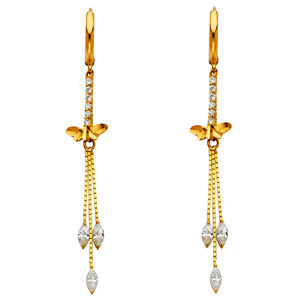 Hanging Earrings - 14K Gold - ER1289