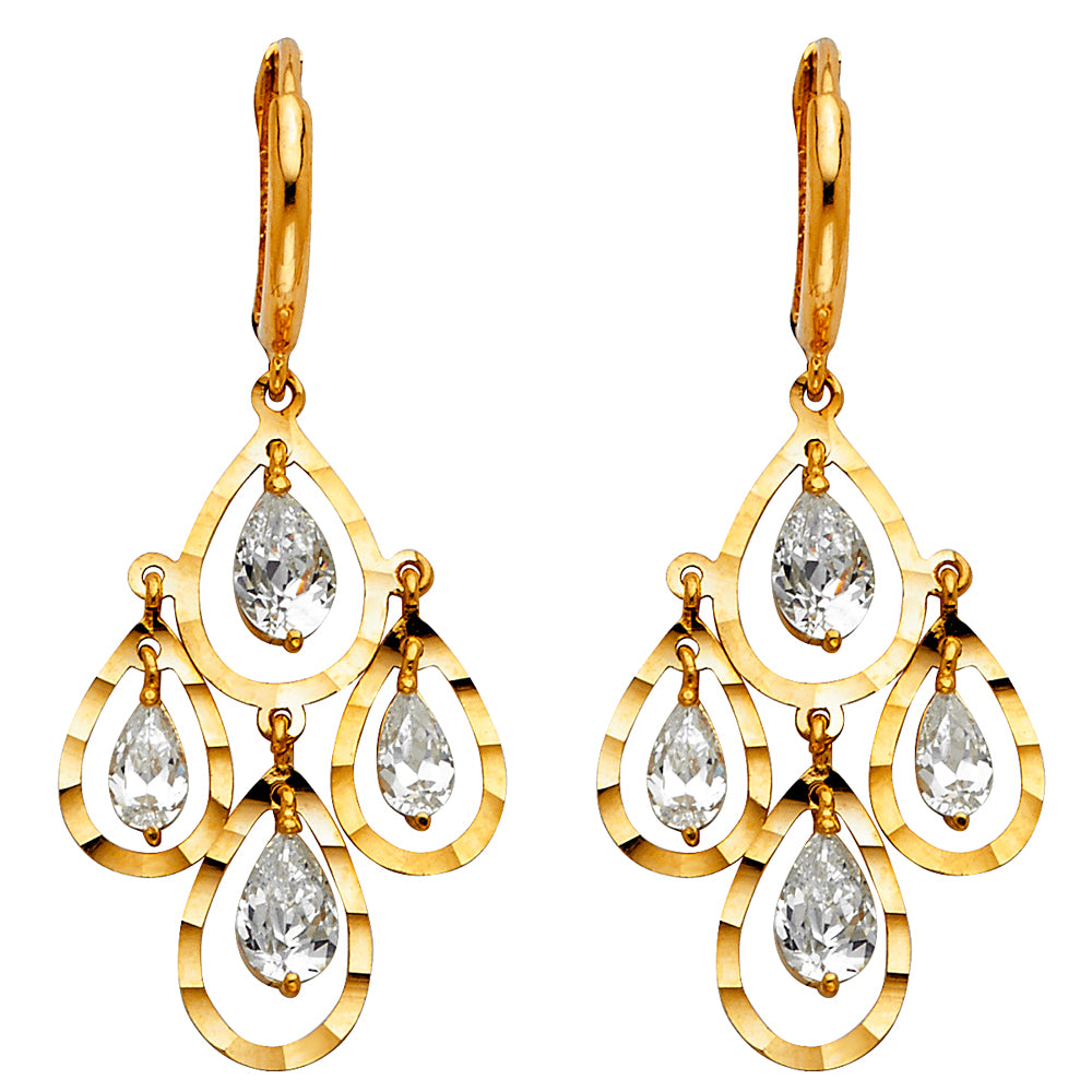 Hanging Earrings - 14K Gold - ER1294