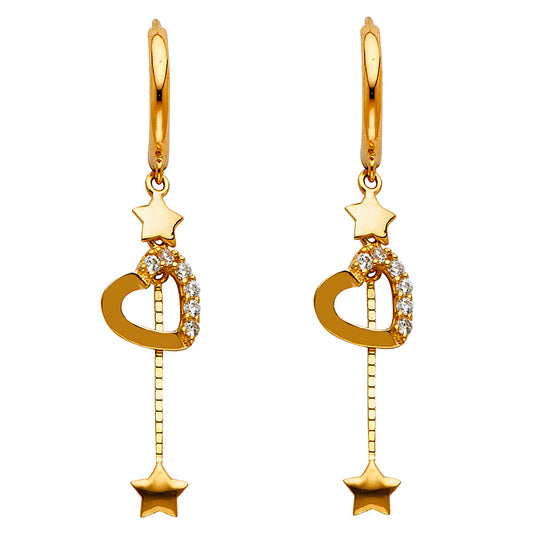 Hanging Earrings - 14K Gold - ER1296