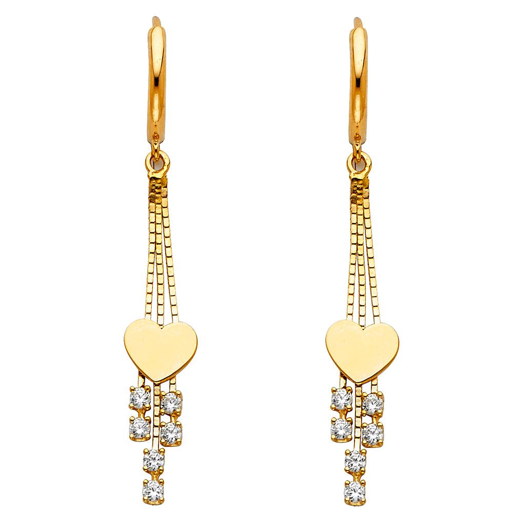 Hanging Earrings - 14K Gold - ER1297