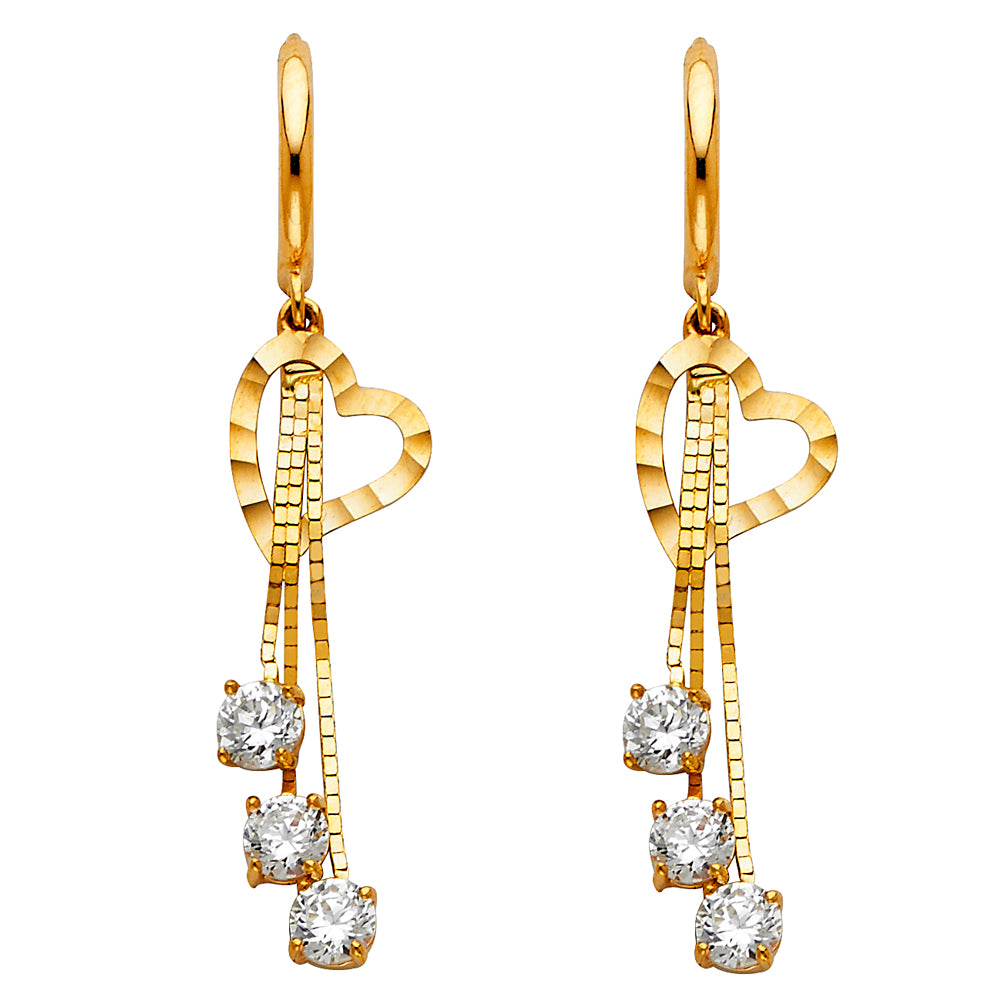 Hanging Earrings - 14K Gold - ER1298