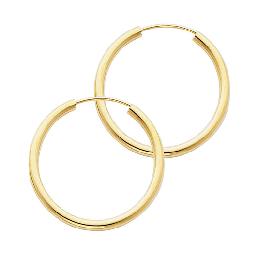 Hoop Earrings  - 14K Gold - ER130