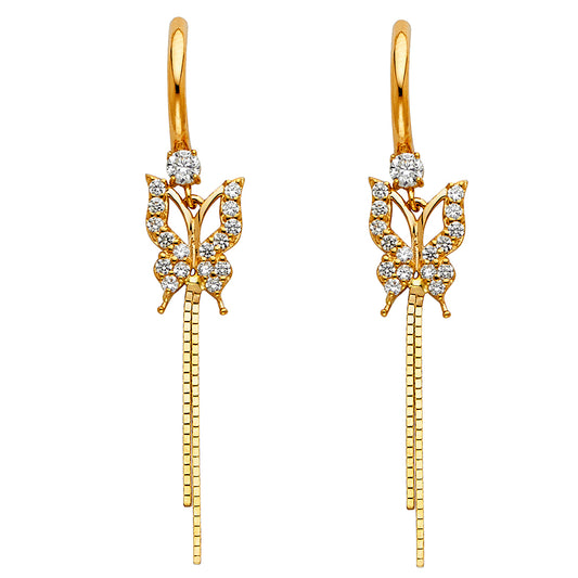 Hanging Earrings - 14K Gold - ER1303