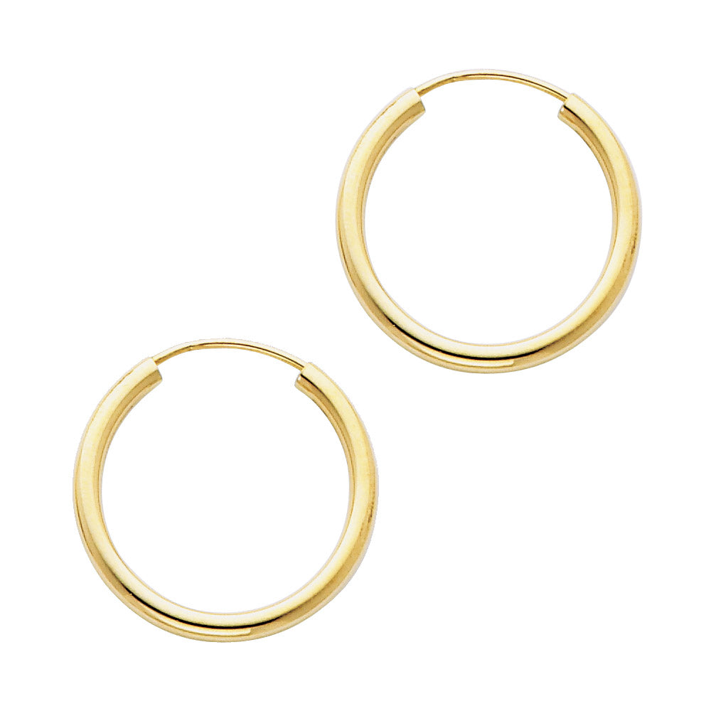 Hoop Earrings  - 14K Gold - ER131