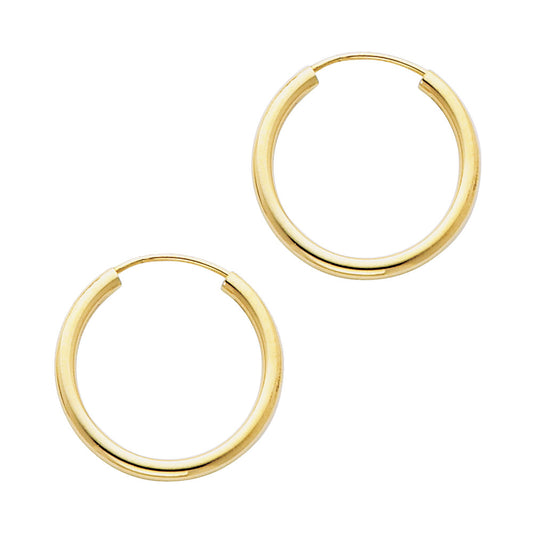 Hoop Earrings  - 14K Gold - ER131