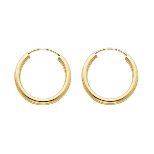 Hoop Earrings  - 14K Gold - ER132