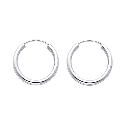 Hoop Earrings  - 14K Gold - ER132W