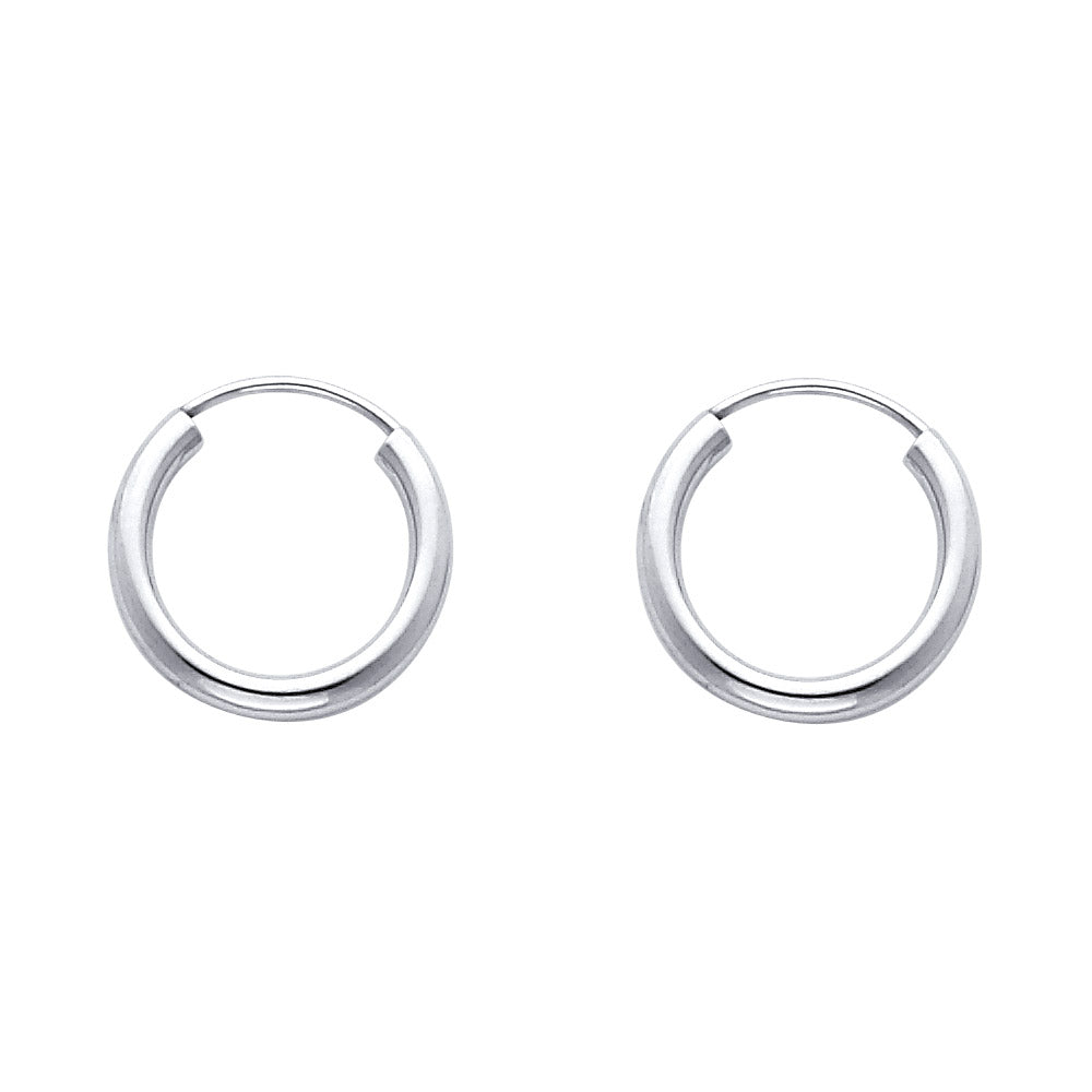 Hoop Earrings  - 14K Gold - ER133W