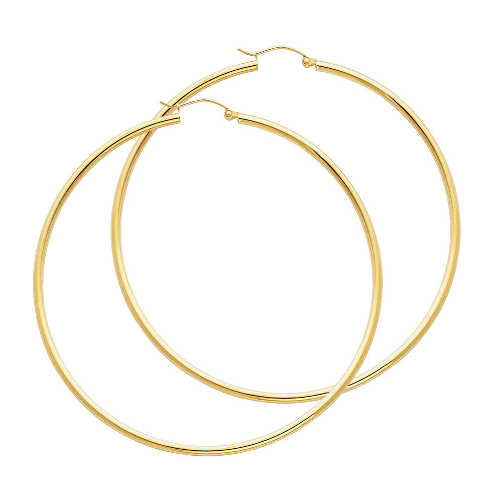 Hoop Earrings  - 14K Gold - ER134