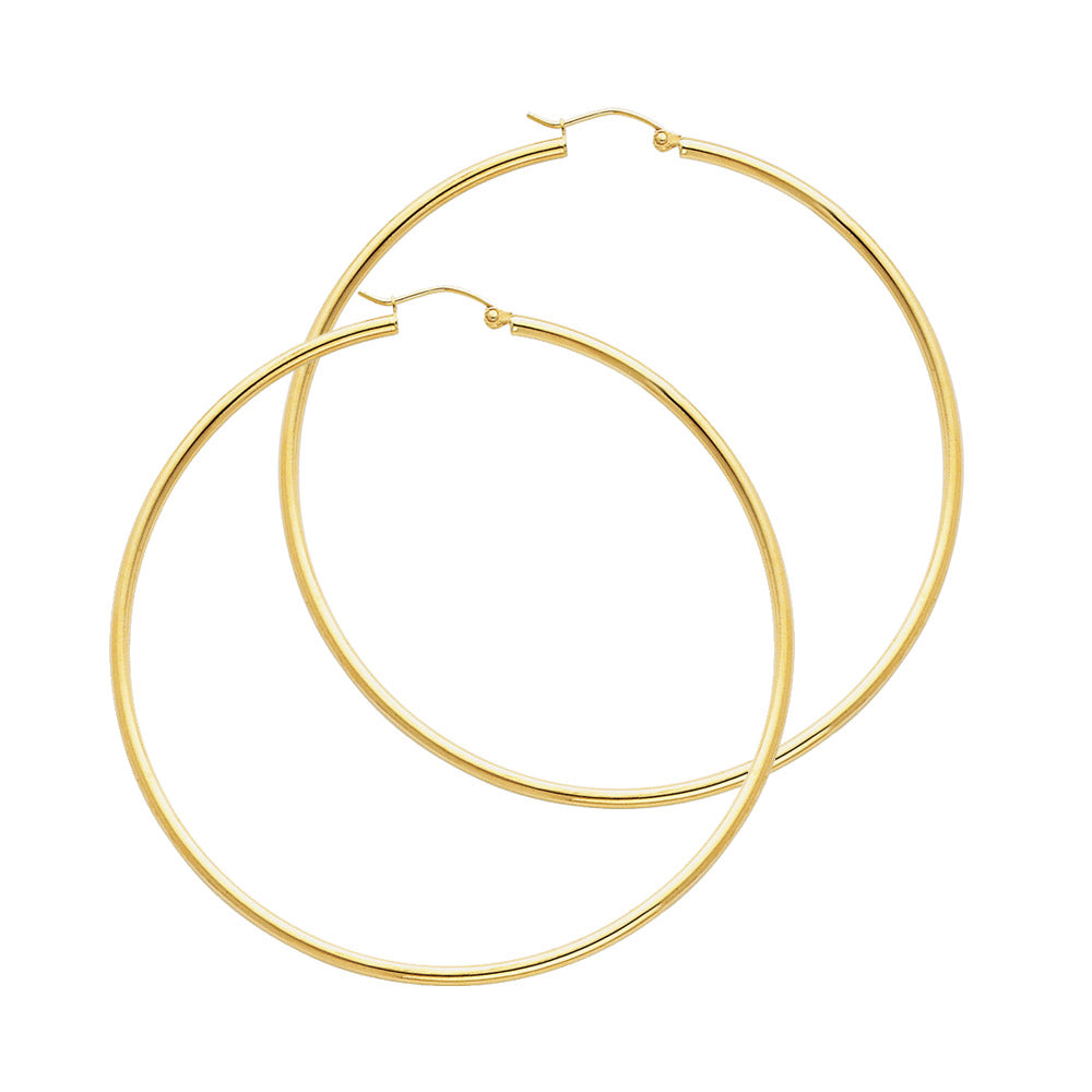 Hoop Earrings  - 14K Gold - ER135