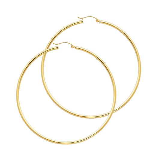 Hoop Earrings  - 14K Gold - ER135