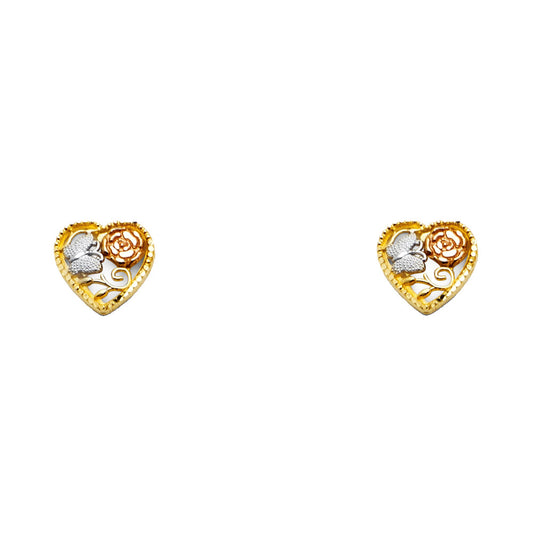 Assorted Earrings with Push Back - 14K Gold - ER1358