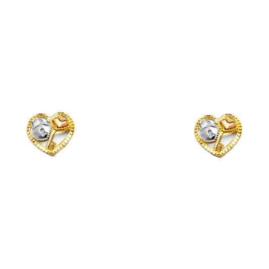 Assorted Earrings with Push Back - 14K Gold - ER1359