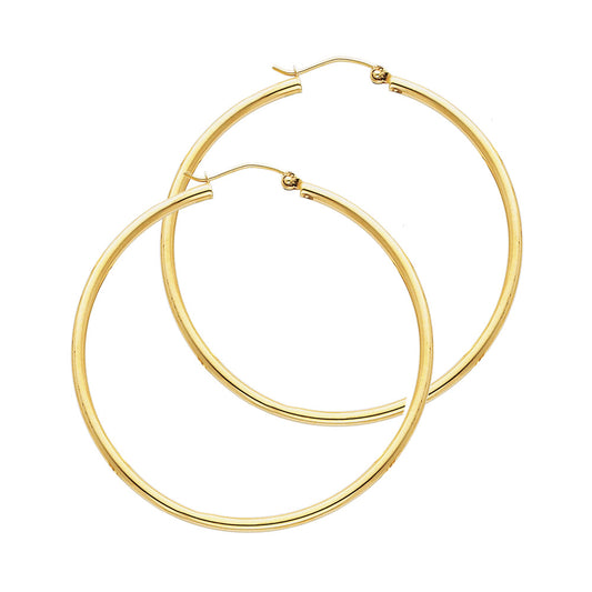 Hoop Earrings  - 14K Gold - ER137