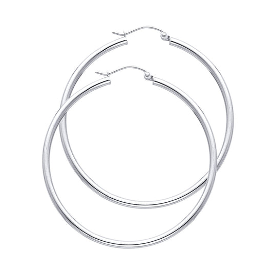 Hoop Earrings  - 14K Gold - ER137W