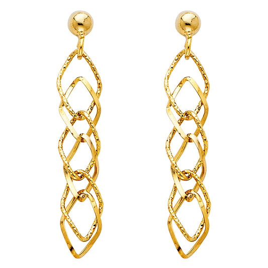 Hanging Earrings - 14K Gold - ER1389