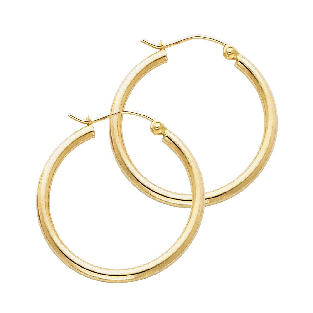 Hoop Earrings  - 14K Gold - ER139