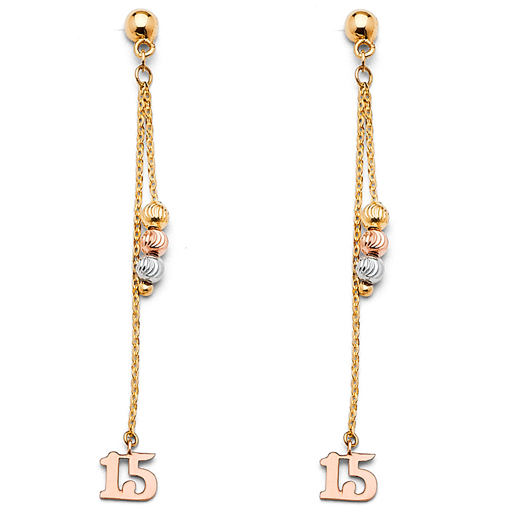 Hanging Earrings - 14K Gold - ER1403