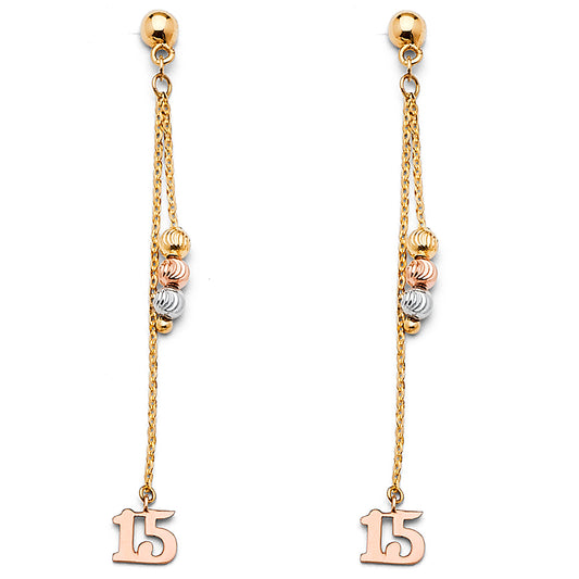 Hanging Earrings - 14K Gold - ER1403