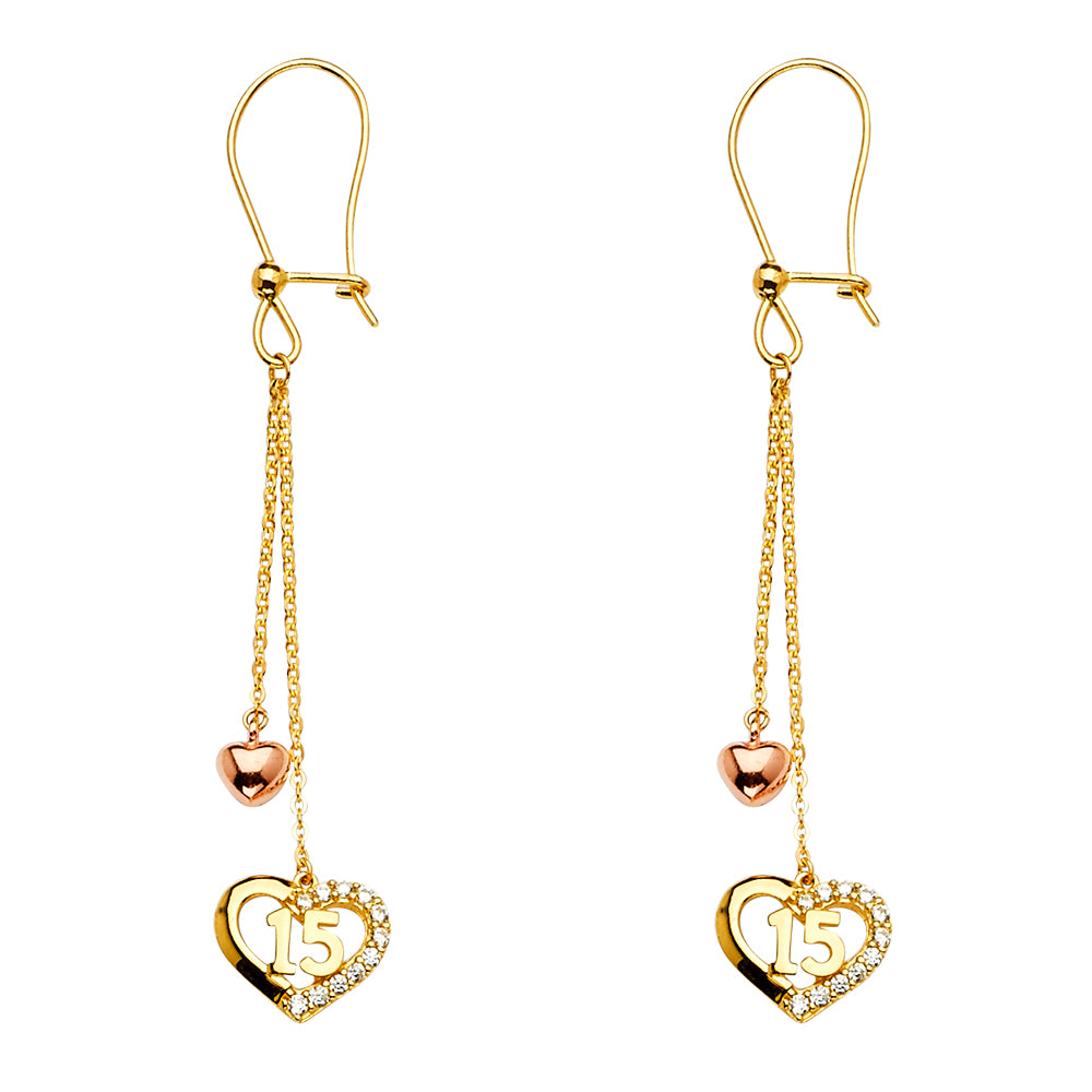 Hanging Earrings - 14K Gold - ER1405