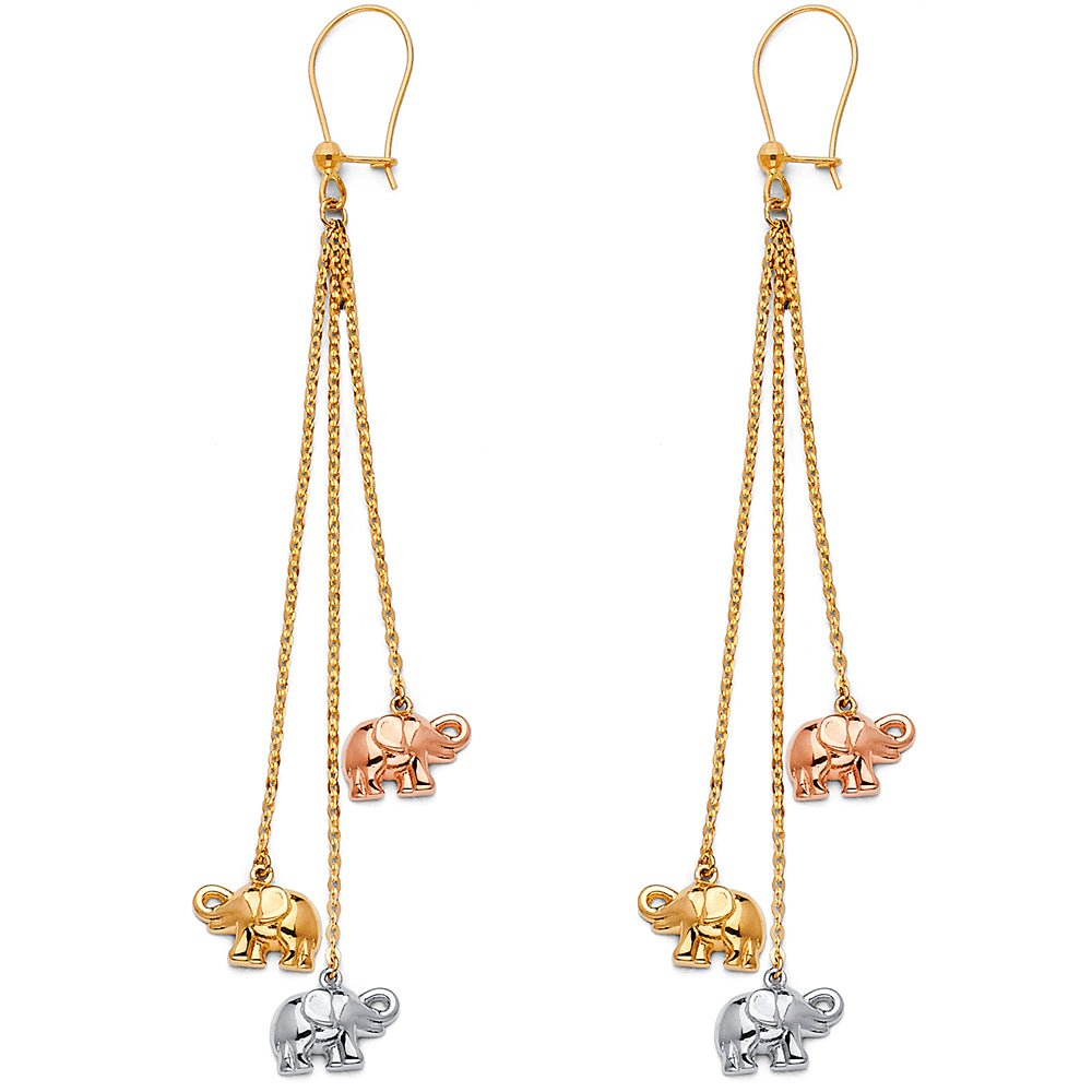 Hanging Earrings - 14K Gold - ER1409