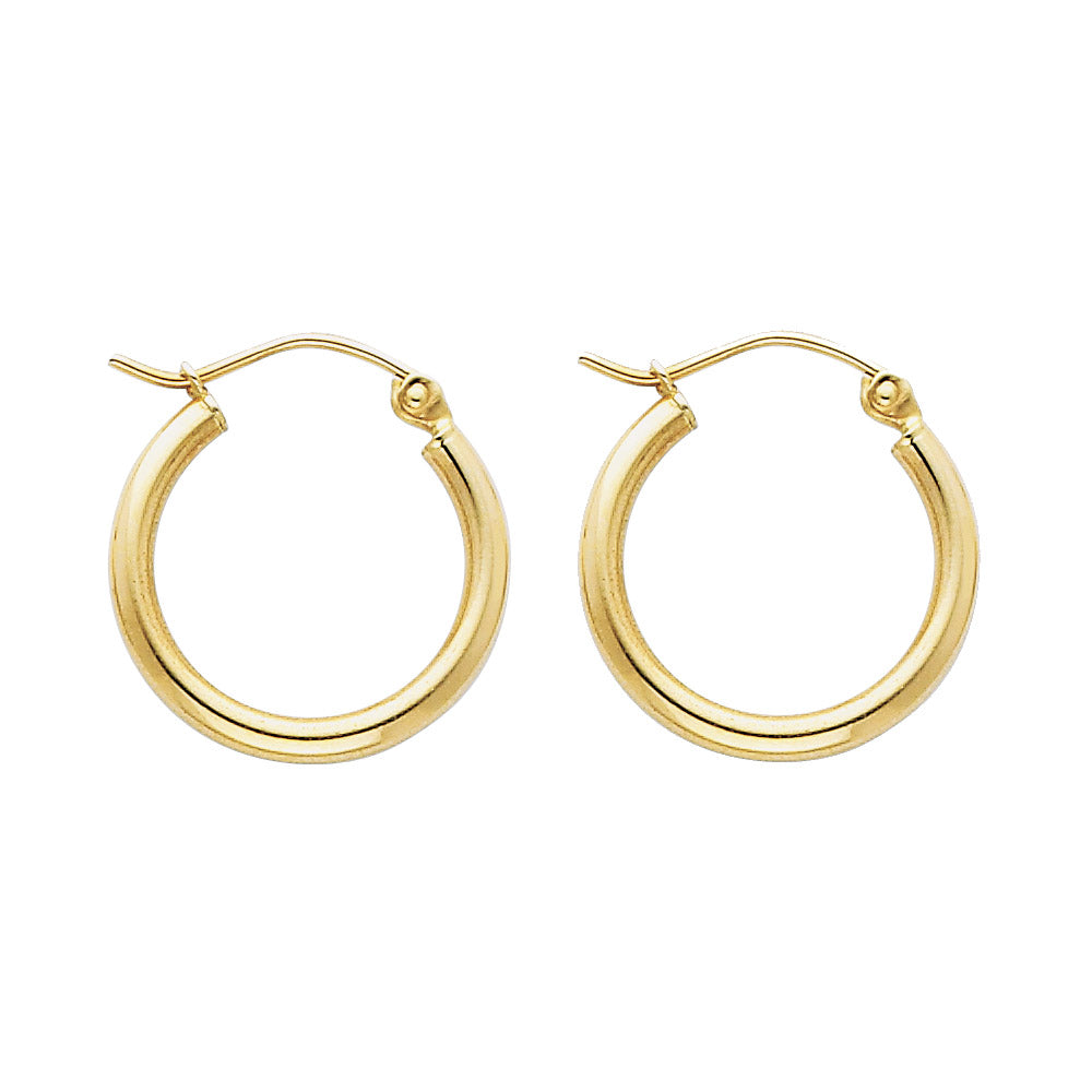 Hoop Earrings  - 14K Gold - ER141