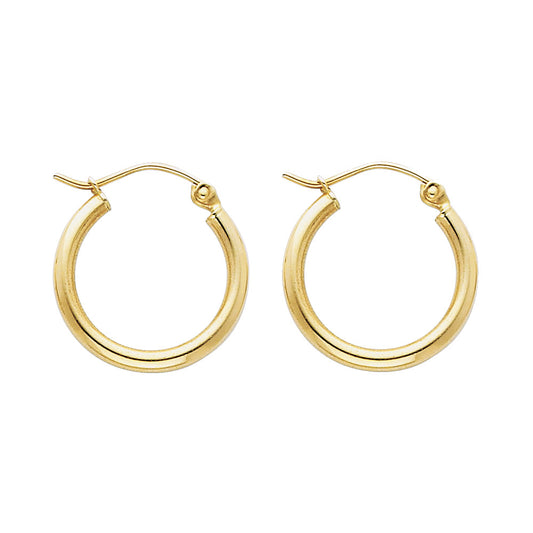 Hoop Earrings  - 14K Gold - ER141