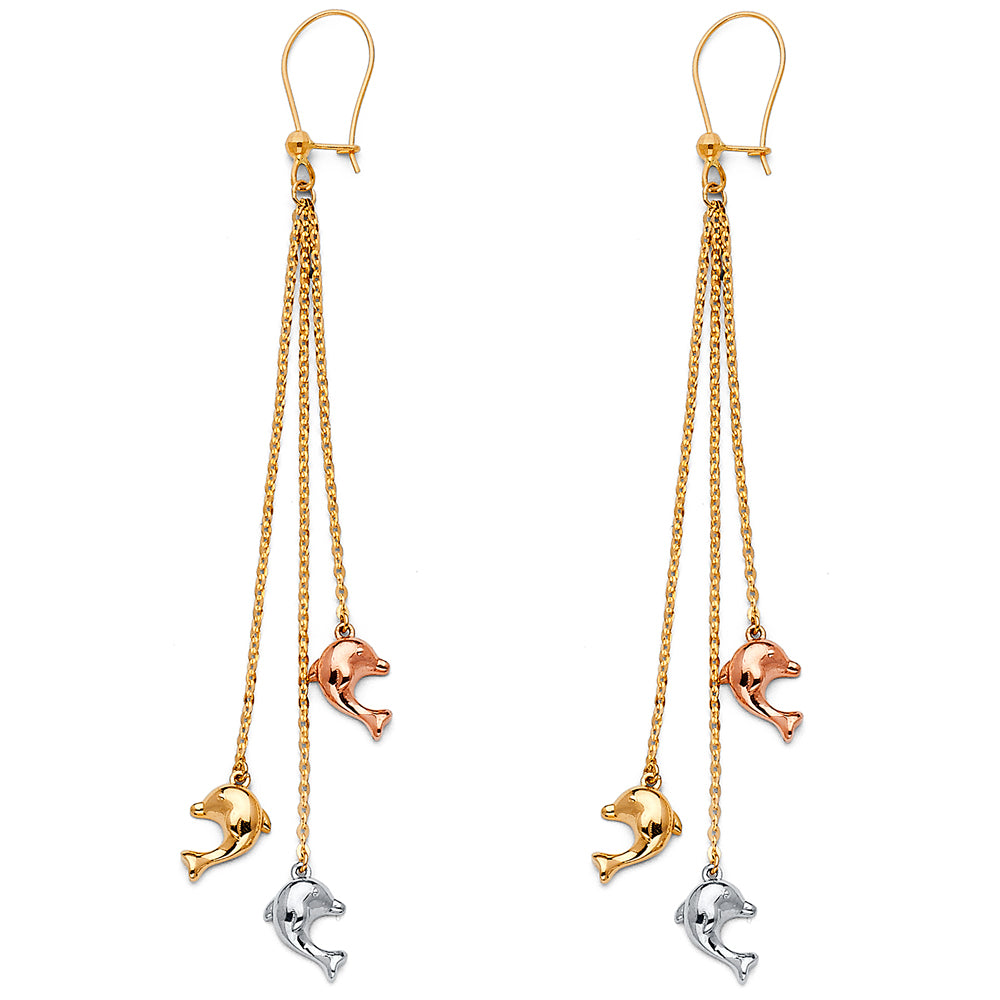 Hanging Earrings - 14K Gold - ER1410