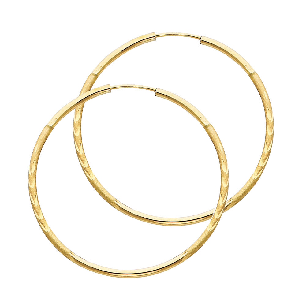 Hoop Earrings  - 14K Gold - ER146