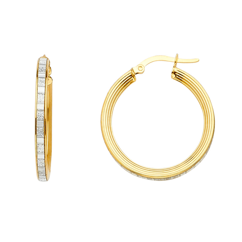 Glitter Earrings - 14K Gold - ER1470