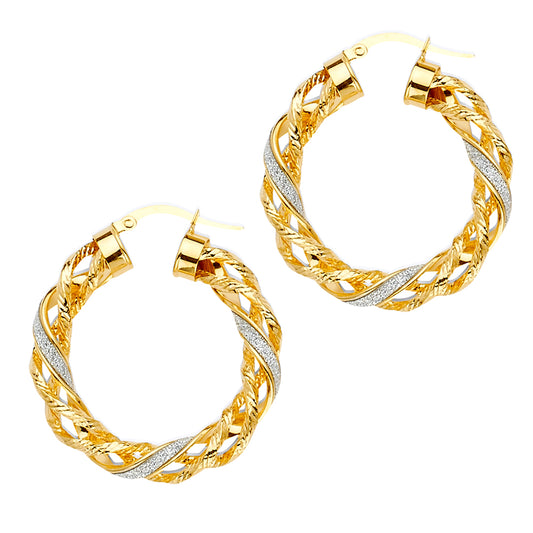 Glitter Earrings - 14K Gold - ER1479