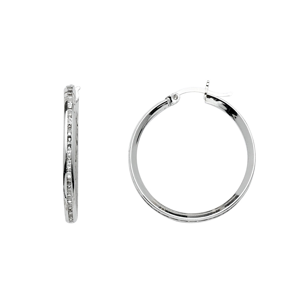 CZ Hoop Earrings - ER1522