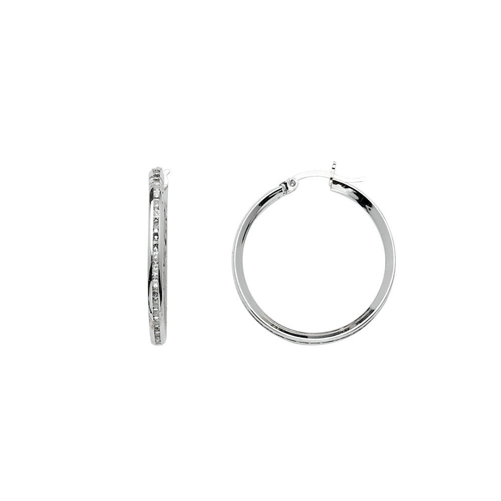 CZ Hoop Earrings - ER1523
