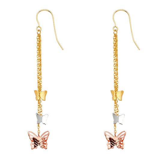 Hanging Earrings - 14K Gold - ER1569