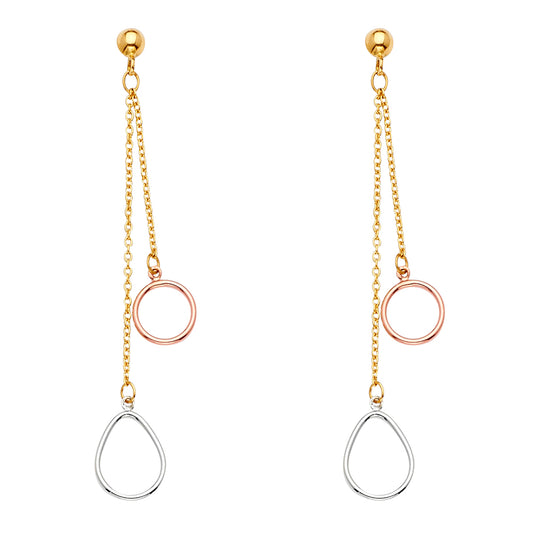 Hanging Earrings - 14K Gold - ER1573