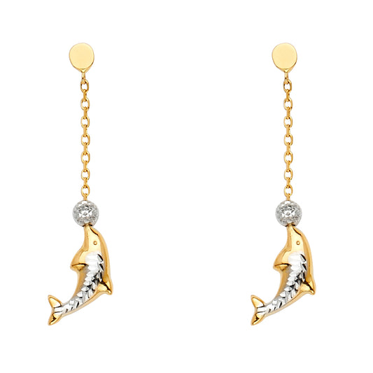 Hanging Earrings - 14K Gold - ER1578