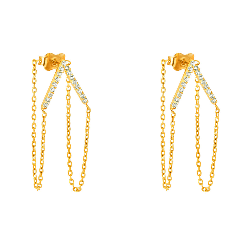 Hanging Earrings - 14K Gold - ER1581