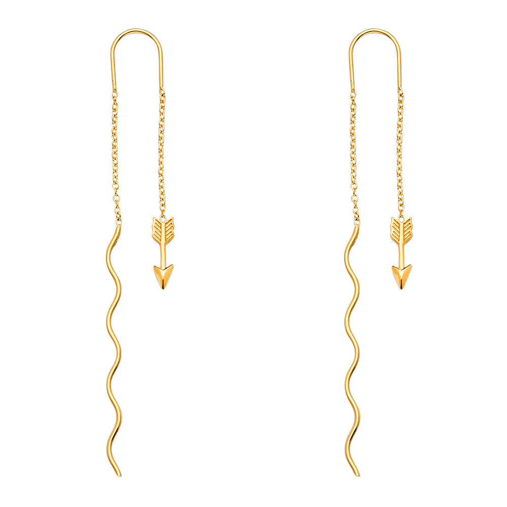 Hanging Earrings - 14K Gold - ER1594