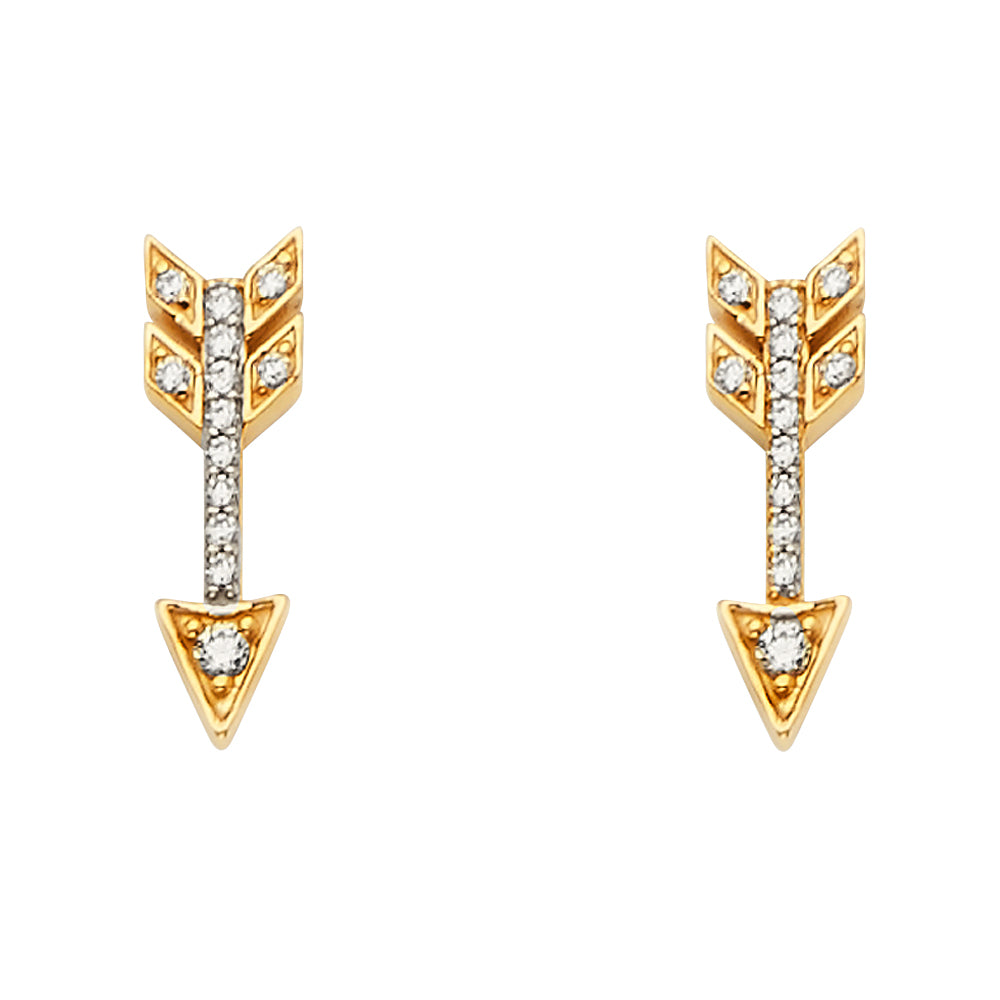 Assorted Earrings with Push Back - 14K Gold - ER1644