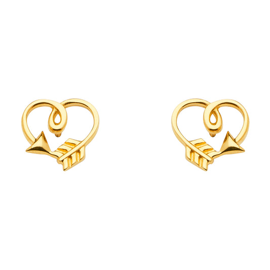 Assorted Earrings with Push Back - 14K Gold - ER1647